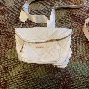 Montana west Cream Quilted Crossbody Bag